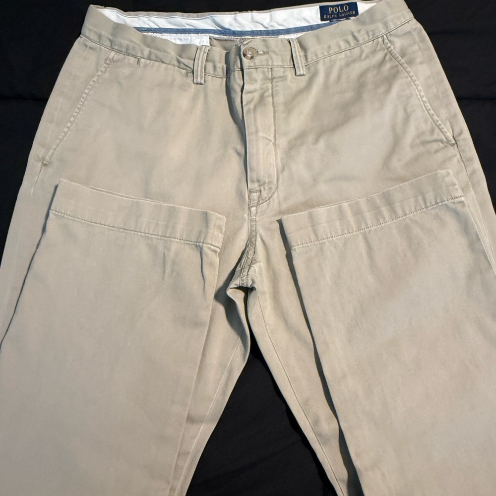Polo Ralph Lauren Men's Classic Cotton Twill Pants in Tan